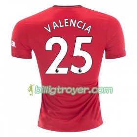 Billige Fotballdrakter Manchester United Antonio Valencia 25 Hjemmedraktsett 2019/20 Kortermet